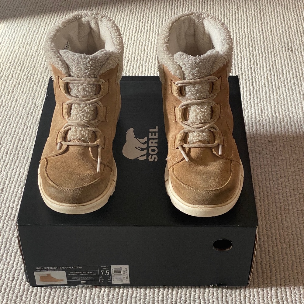 Sorel - Explorer II Carnival Cozy Boot - Canoe & Sea Salt